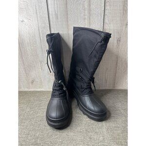 Kamik Canada H7001 Canuck Black Waterproof Winter Insulated Mens Boots Size 11